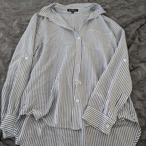 Striped Black and White Women's Shirt